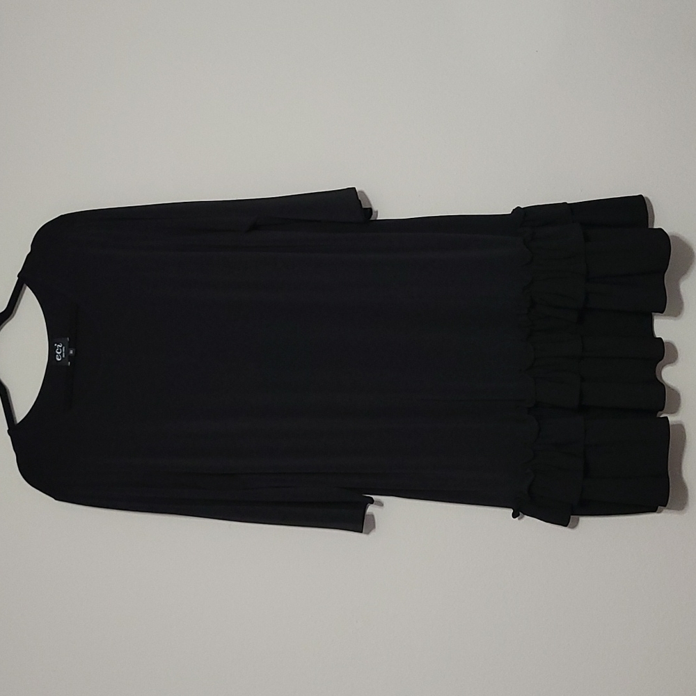 Black Ruffle Dress - Picture 4 of 9